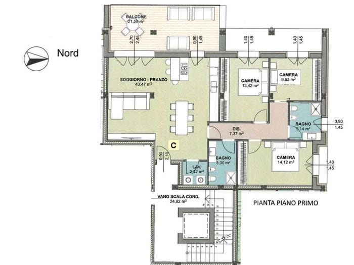 Appartamento quadrilocale in vendita in Via Po, Bomporto