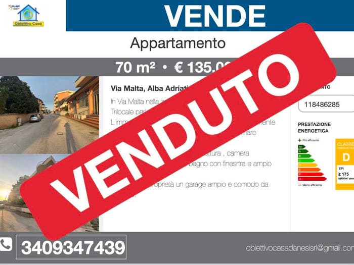 Appartamento trilocale in vendita in Via Malta, Lungomare Marconi, Alba Adriatica