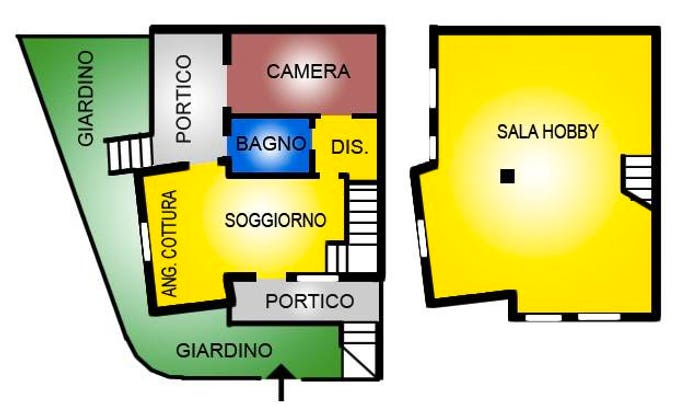 Appartamento trilocale in vendita in Via Serrenti, Passo Oscuro, Fiumicino
