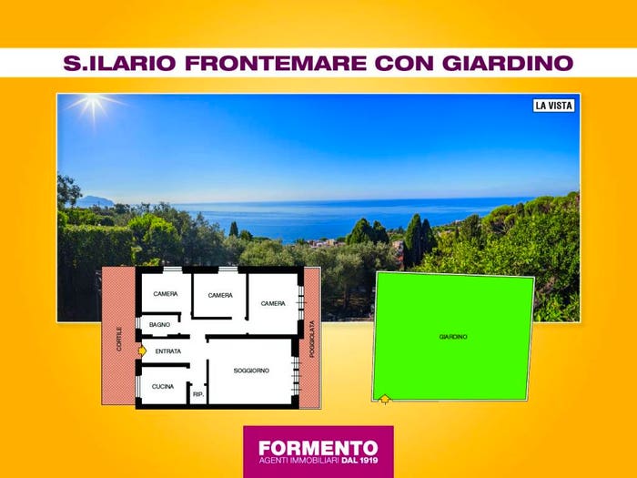 Appartamento con 6 locali in vendita in Via Sant'Ilario, Sant'Ilario, Genova