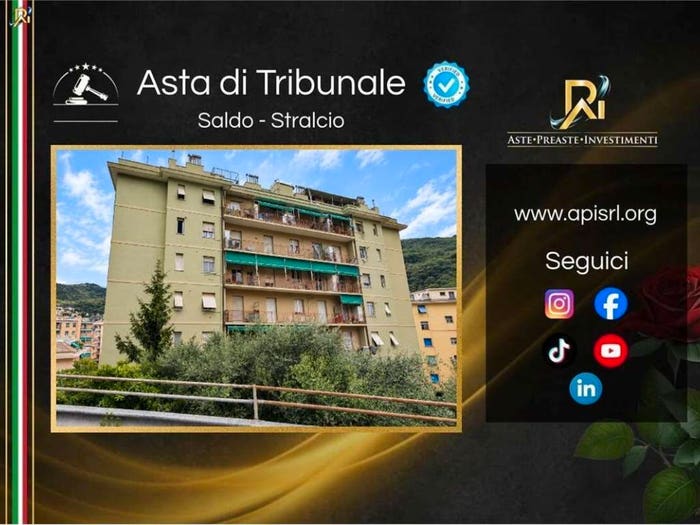 Appartamento trilocale in vendita in Via Mantova, Molassana Struppa, Genova