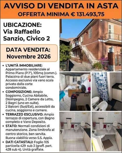 Appartamento con 6 locali in vendita in VIA RAFFAELLO SANZIO, Centro, Cisterna di Latina