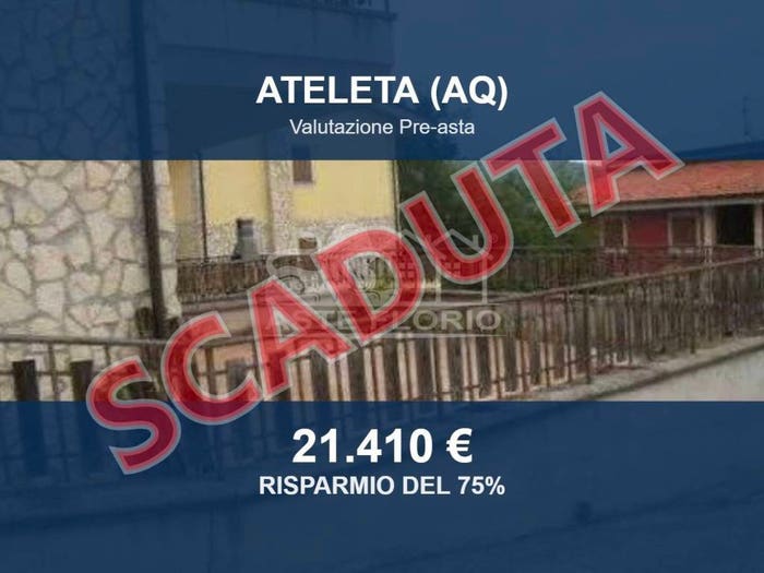Appartamento trilocale in vendita in Via Pontoni snc, Ateleta