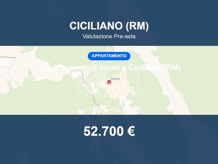Appartamento con 6 locali in vendita in Viale Conte Roncone, Ciciliano