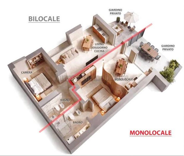 Appartamento monolocale in vendita in Piazza Indipendenza, Borghetto Santo Spirito