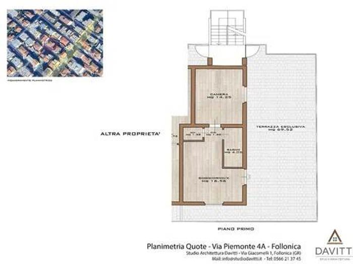Appartamento bilocale in vendita in Via Piemonte, Cassarello Senzuno Salciaina, Follonica