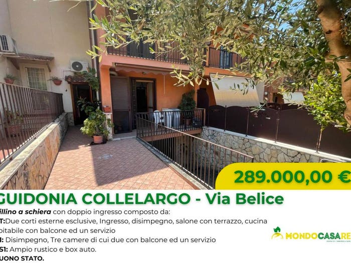 Casa quadrilocale in vendita in Via Belice, Centro, Guidonia Montecelio