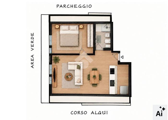 Casa monolocale in vendita in Corso acqui, Nizza Monferrato