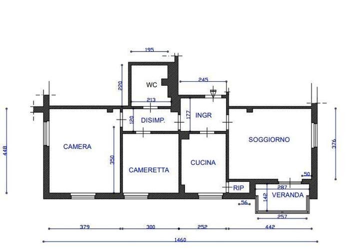 Appartamento trilocale in vendita in Via Haiphong, Salviano, Livorno