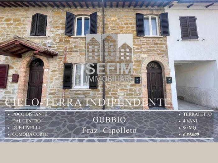 Casa quadrilocale in vendita in Via Europa, Cipolleto, Gubbio