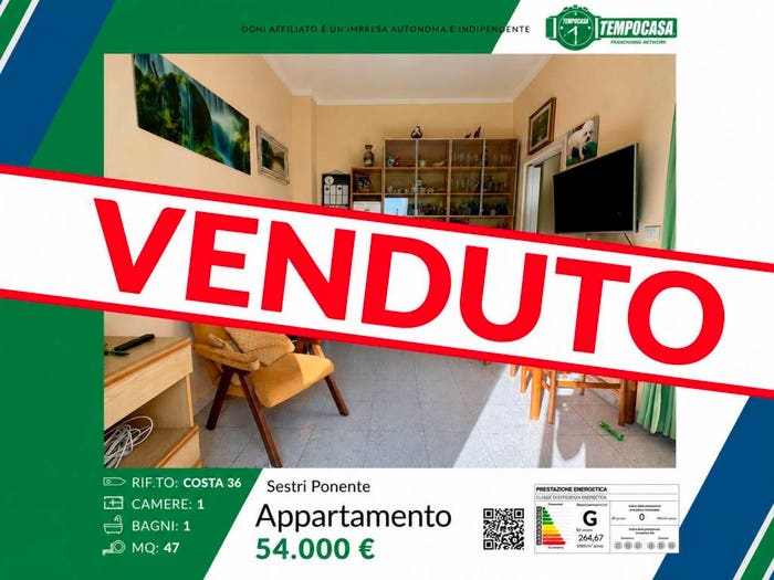 Appartamento trilocale in vendita in Via Santa Maria della Costa, Sestri Ponente, Genova