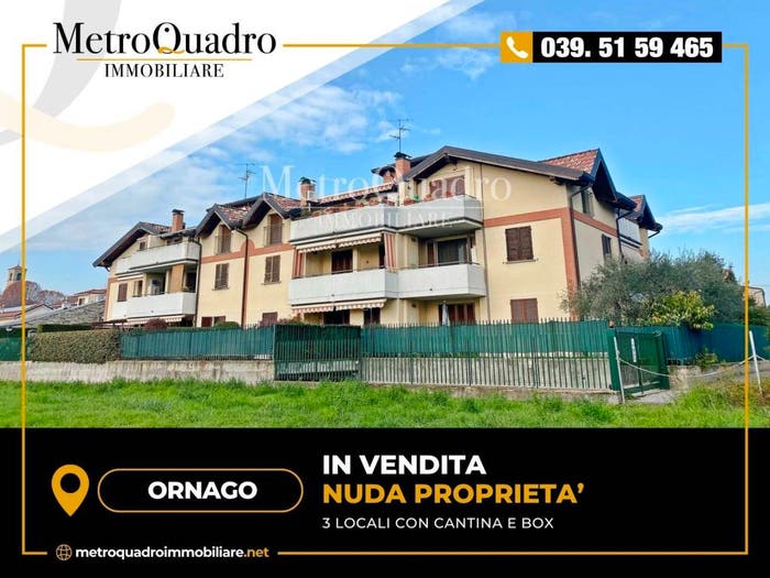 Appartamento trilocale in vendita in Via Roncello, Centro, Ornago
