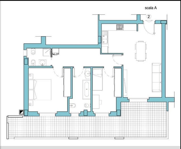 Appartamento trilocale in vendita in Via Giacomo Leopardi, Via Venezia Lungofiume Paolucci, Pescara