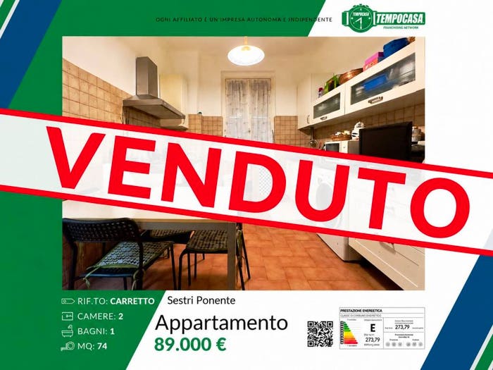 Appartamento quadrilocale in vendita in Via Fabrizio del Carretto, Sestri Ponente, Genova