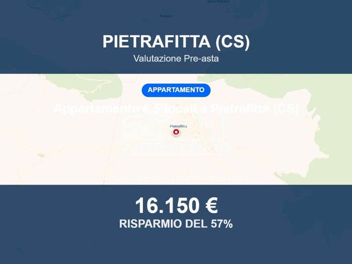 Appartamento con 6 locali in vendita in Corso Bonaventura Zumbini, Pietrafitta