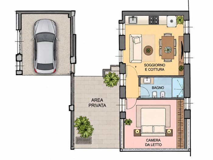 Appartamento bilocale in vendita in Via Guglielmo Marconi, Verdello