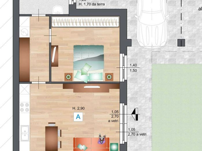 Appartamento bilocale in vendita in Via Pietro da Lissone, Centro Storico, Lissone