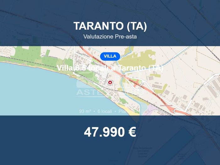 Casa con 6 locali in vendita in Via Calata dell'Auriga a, Paolo VI Tamburi Lido Azzurro, Taranto