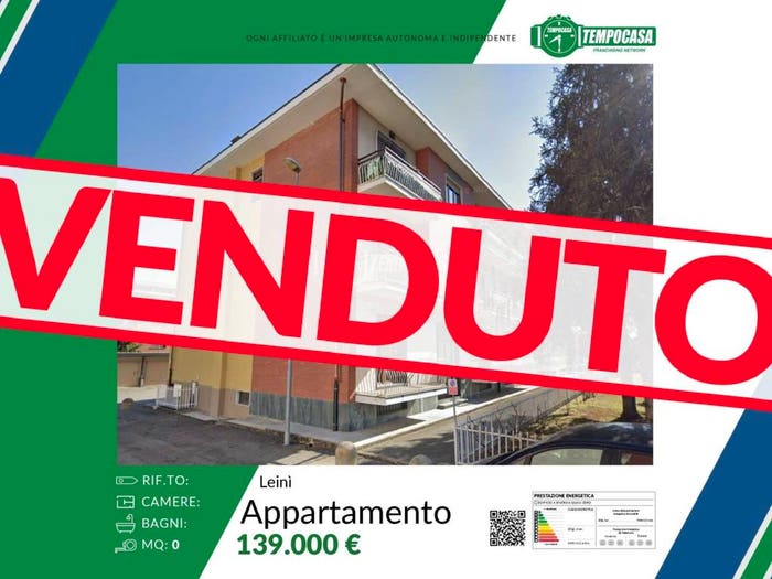 Appartamento trilocale in vendita in Viale Europa, Centro, Leinì