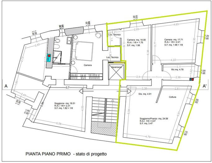Appartamento con 5 locali in vendita in Via Palestro, Centro, Massa