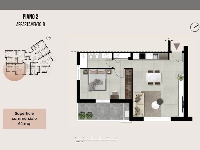 Appartamento monolocale in vendita in Via Tommaso Landolfi, Tribunale, Frosinone