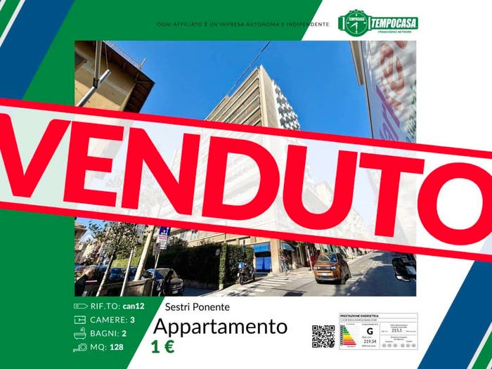 Appartamento quadrilocale in vendita in Viale Carlo Canepa, Sestri Ponente, Genova