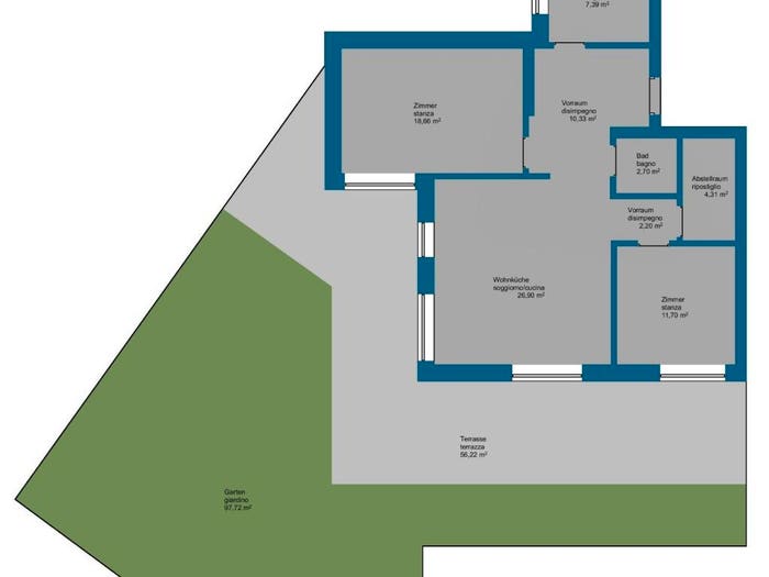 Appartamento trilocale in vendita in Rosengartenstraße, Barbiano