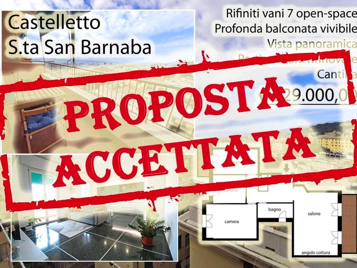 Appartamento trilocale in vendita in Corso Firenze, Castelletto, Genova