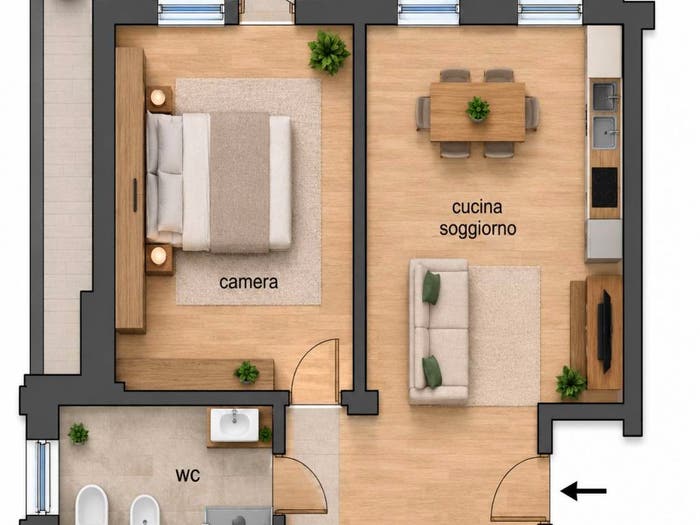 Appartamento bilocale in vendita in Via Sagittario, Sottomarina, Chioggia
