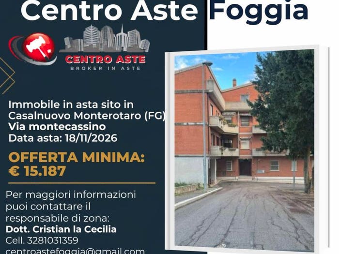 Appartamento con 5 locali in vendita in Via Montecassino Casalnuovo Monterotaro FG Italia, Casalnuovo Monterotaro