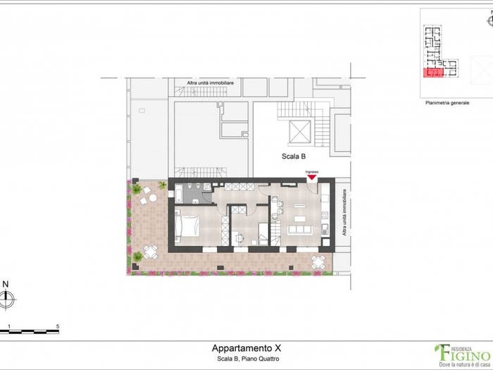 Appartamento quadrilocale in vendita in Via Ponte del Giuscano, Figino, Milano