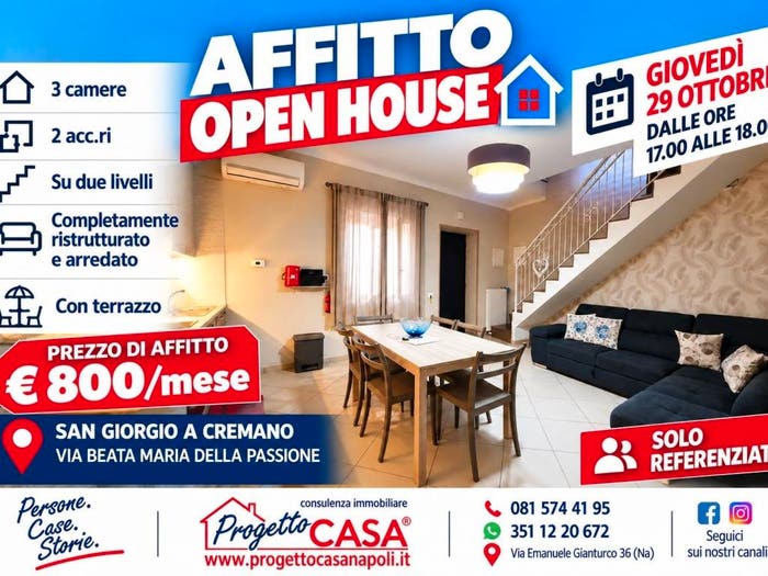 Appartamento trilocale in affitto in San Giorgio a Cremano