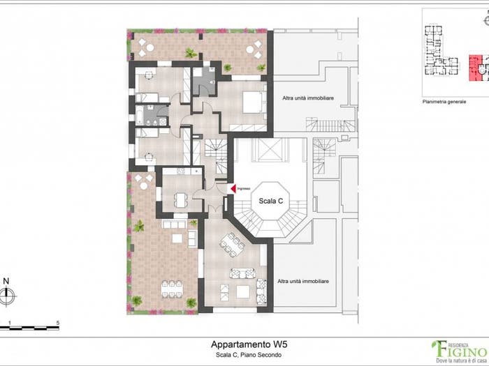 Appartamento con 6 locali in vendita in Via Ponte del Giuscano, Figino, Milano