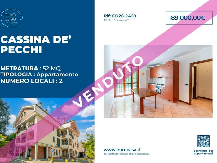 Appartamento bilocale in vendita in Vicolo della Lira, Centro, Cassina de' Pecchi