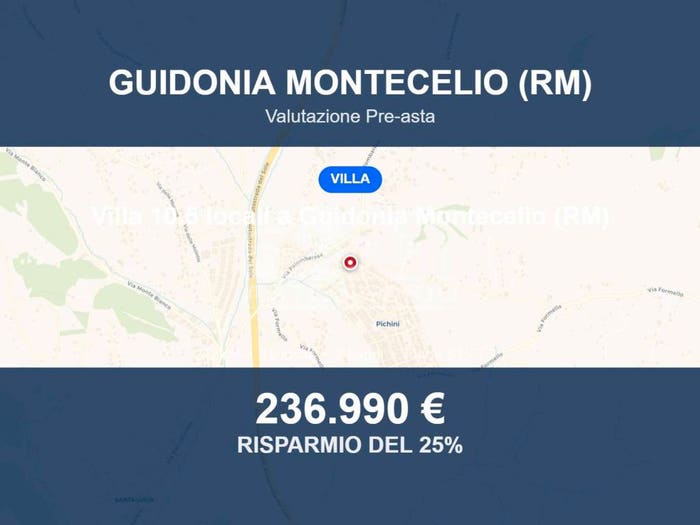 Casa quadrilocale in vendita in Via Orazio Gentileschi, Pichini, Guidonia Montecelio
