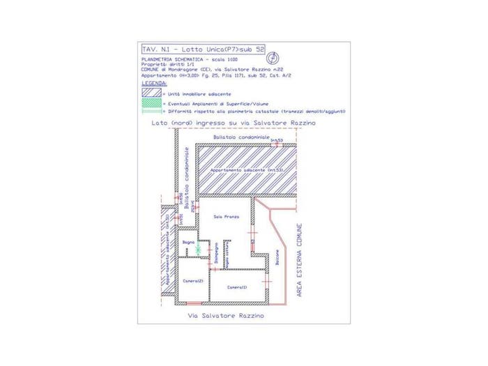 Appartamento monolocale in vendita in Via S Razzino Mondragone CE Italia, Mondragone