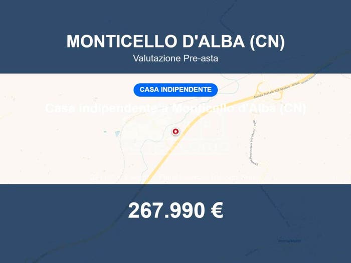 Casa quadrilocale in vendita in Via Stazione, Borgo, Monticello d'Alba