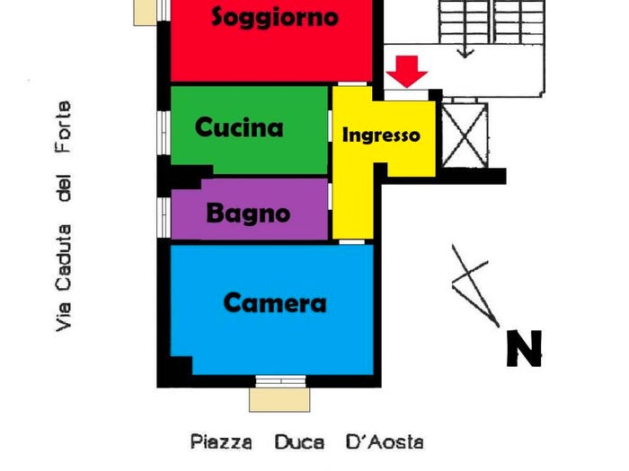 Appartamento trilocale in vendita in Piazza Duca d'Aosta, Via Venezia Lungofiume Paolucci, Pescara