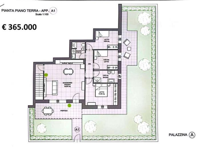 Appartamento quadrilocale in vendita in Centro, Casalgrande