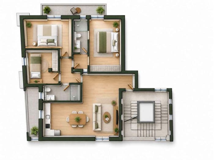 Appartamento quadrilocale in vendita in Via Puccini, Monastir