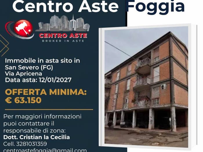 Appartamento con 5 locali in vendita in Via Apricena San Severo FG Italia, San Severo