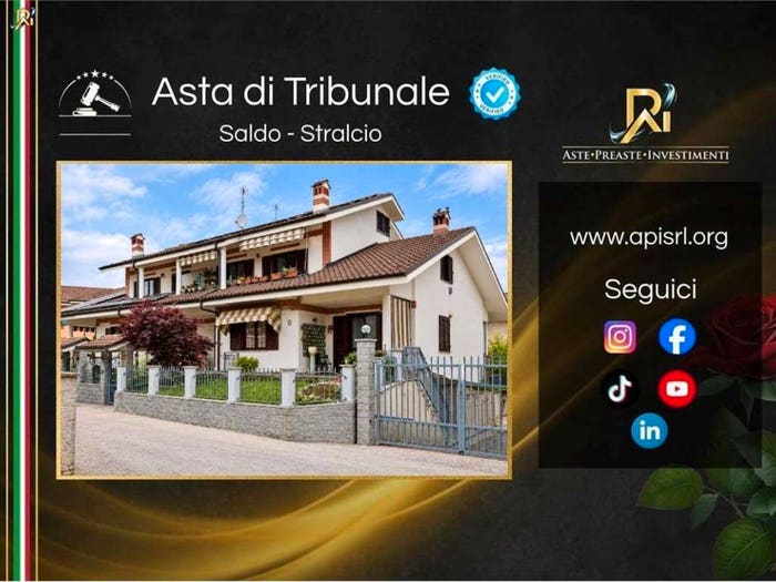 Appartamento trilocale in vendita in Via Eugenia Burzio, Centro, Poirino
