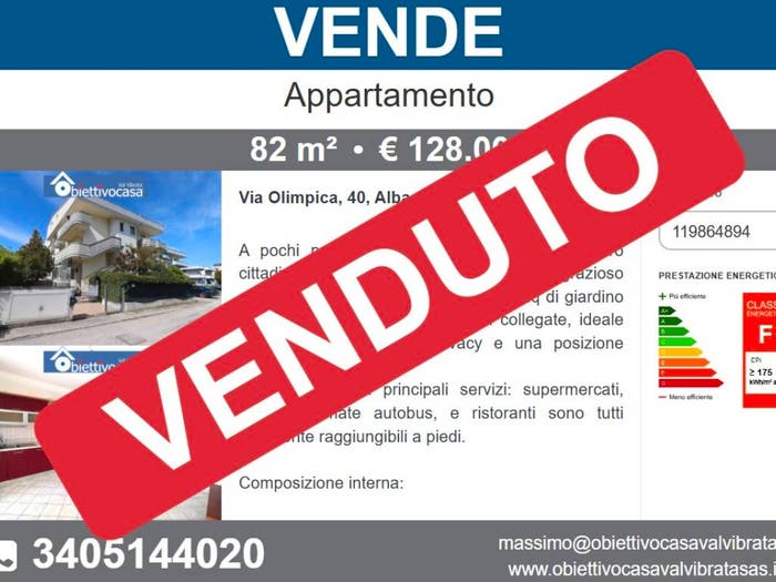 Appartamento trilocale in vendita in Via Olimpica, Centro, Alba Adriatica