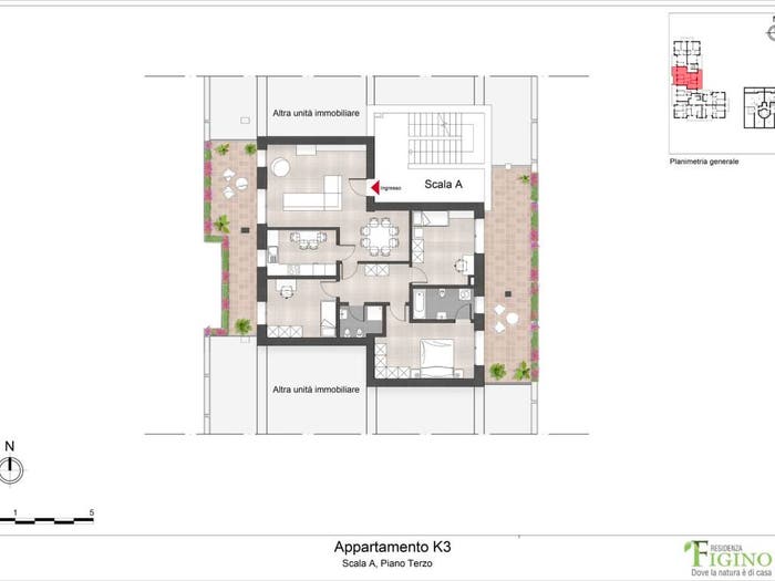 Appartamento quadrilocale in vendita in Via Ponte del Giuscano, Figino, Milano