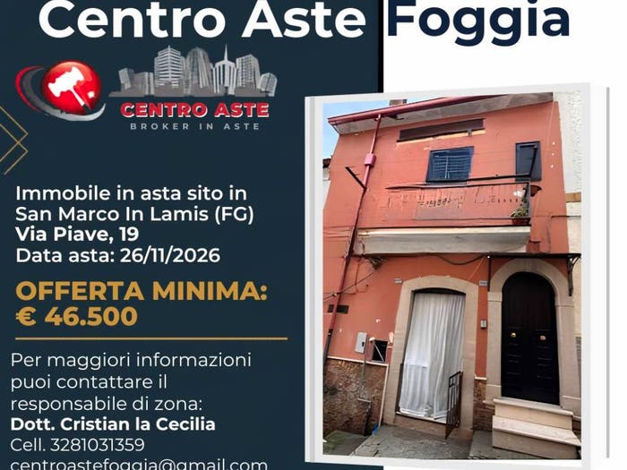 Appartamento con 6 locali in vendita in Via Piave San Marco in Lamis FG Italia, Centro, San Marco in Lamis