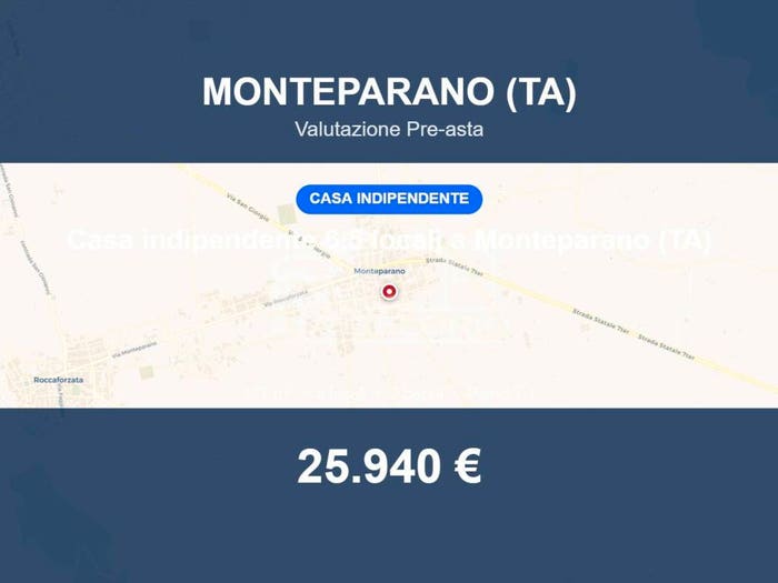 Casa trilocale in vendita in via Giulio Cesare, Monteparano