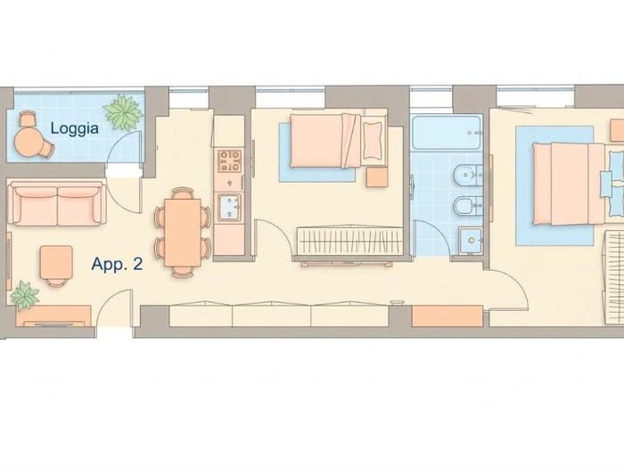 Appartamento trilocale in vendita in Piazza Giovanni Lazzarini, Centro Storico, Pesaro