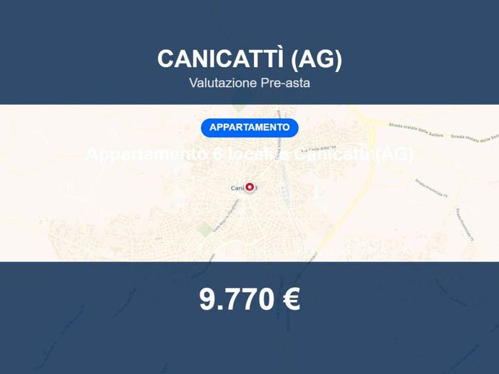 Appartamento con 6 locali in vendita in Via Giordano Bruno, Canicattì