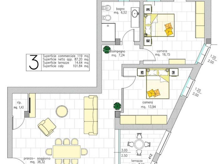 Appartamento trilocale in vendita in Via Guglielmo Marconi, Quarto d'Altino