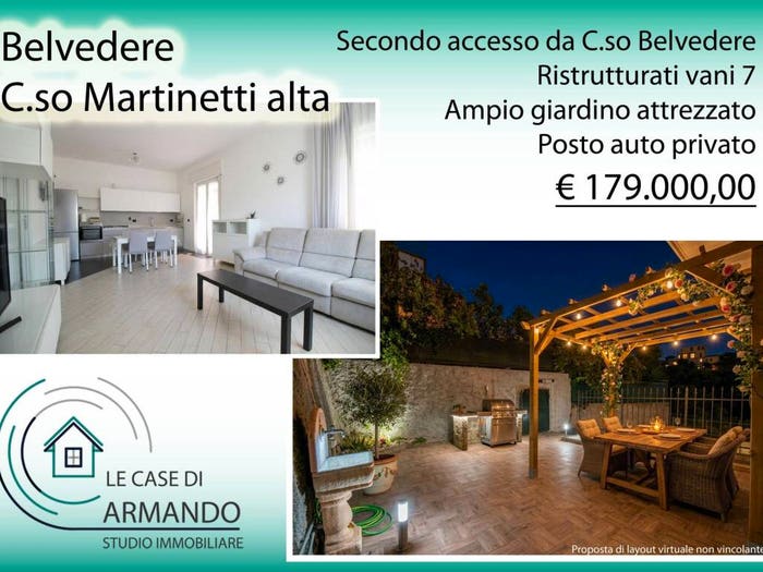 Appartamento quadrilocale in vendita in Corso Luigi Andrea Martinetti, Belvedere, Genova